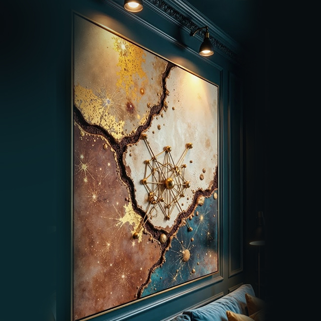 Celestial Textured Art image